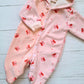 Enterito plush abrigado rosa