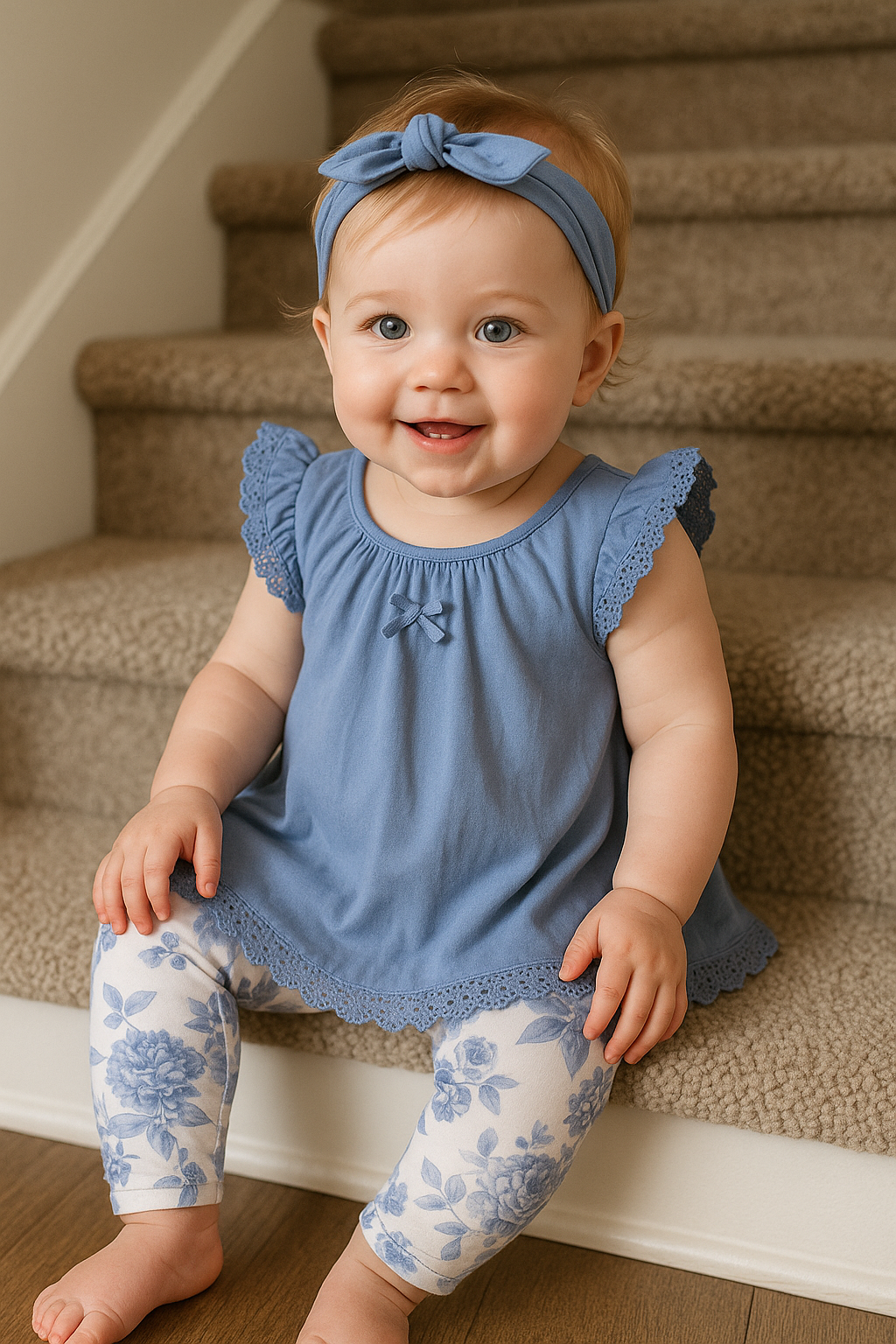 Conjunto 100% algodón para bebé niña - ¡Recién llegado!