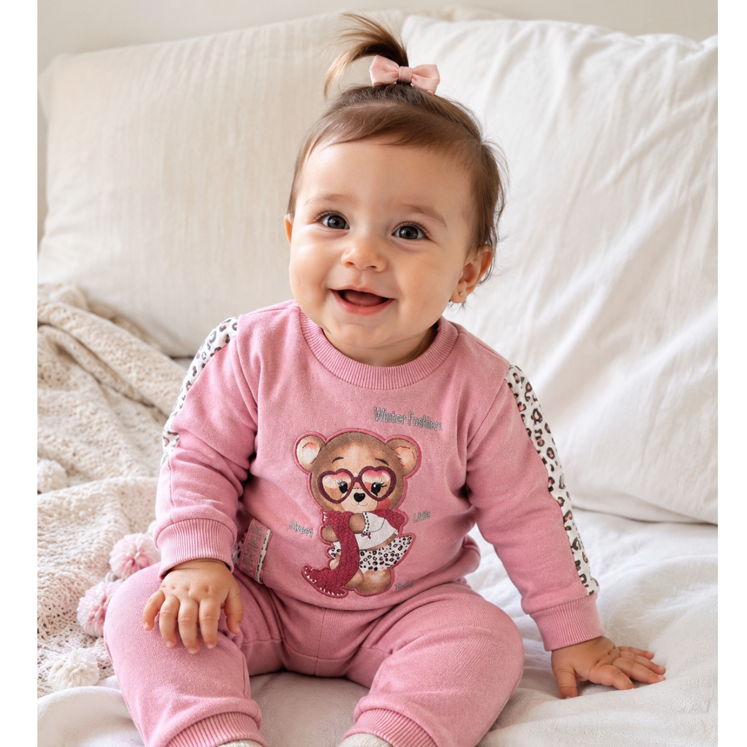🐼 Conjunto abrigado bebé niña