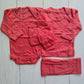 Set ajuar de 5 piezas 100% algodón para bebé - color coral