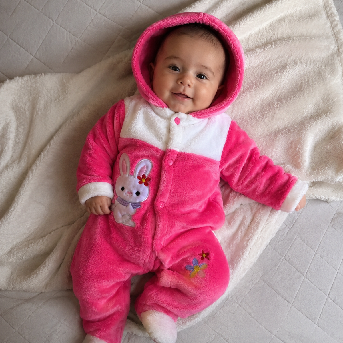 🐼 Enterito abrigado bebé niña