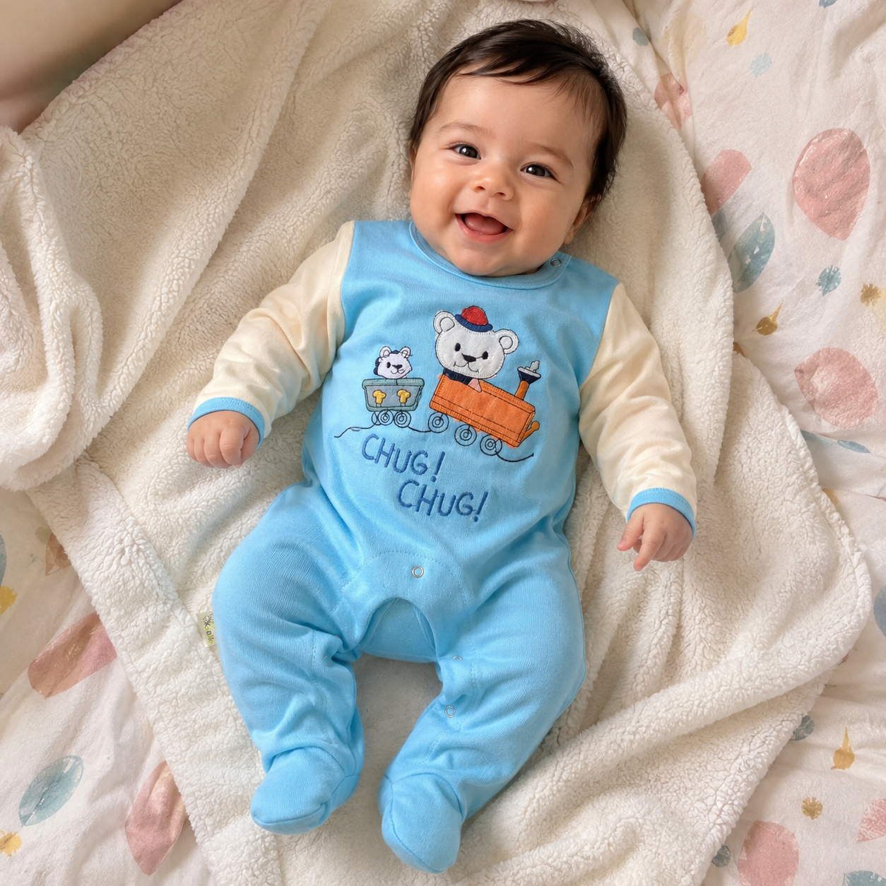 🐼 Enterito algodón bebé niño