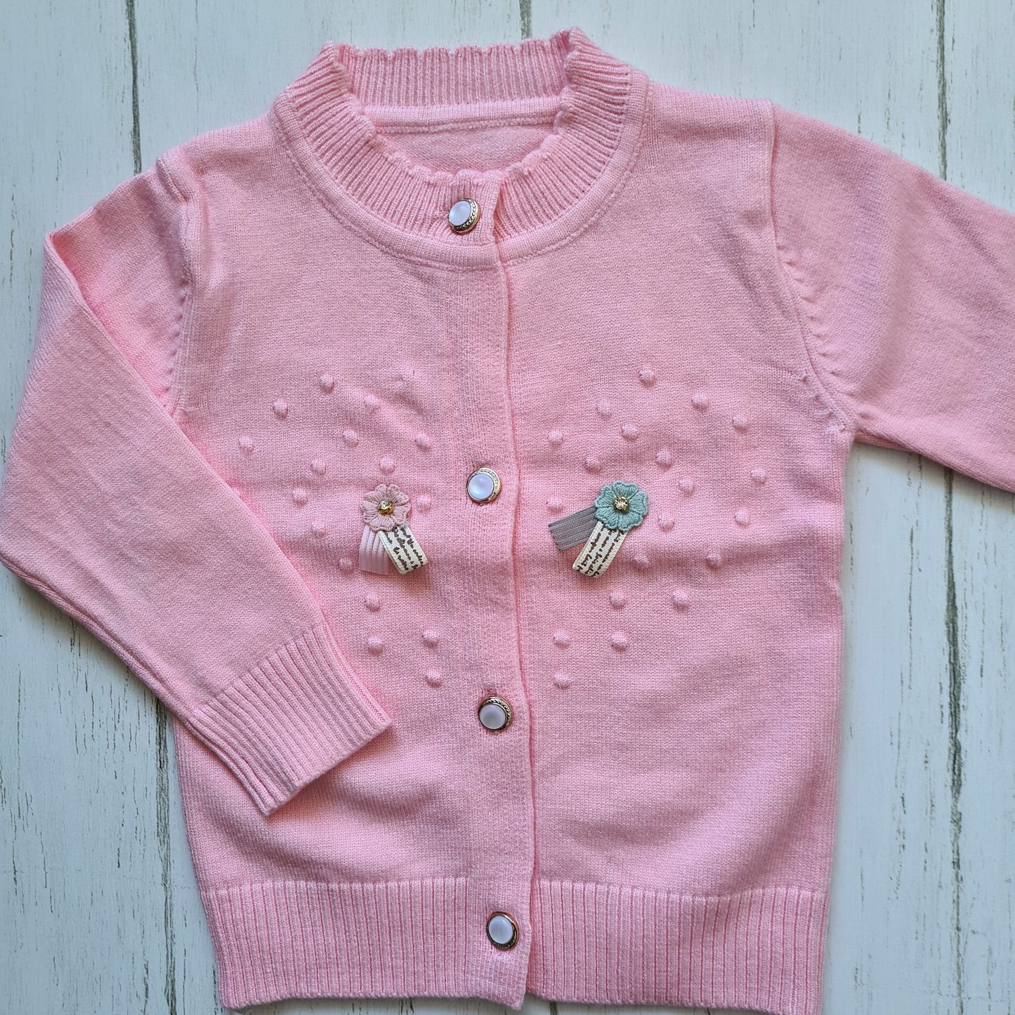 Sweater de algodón rosa