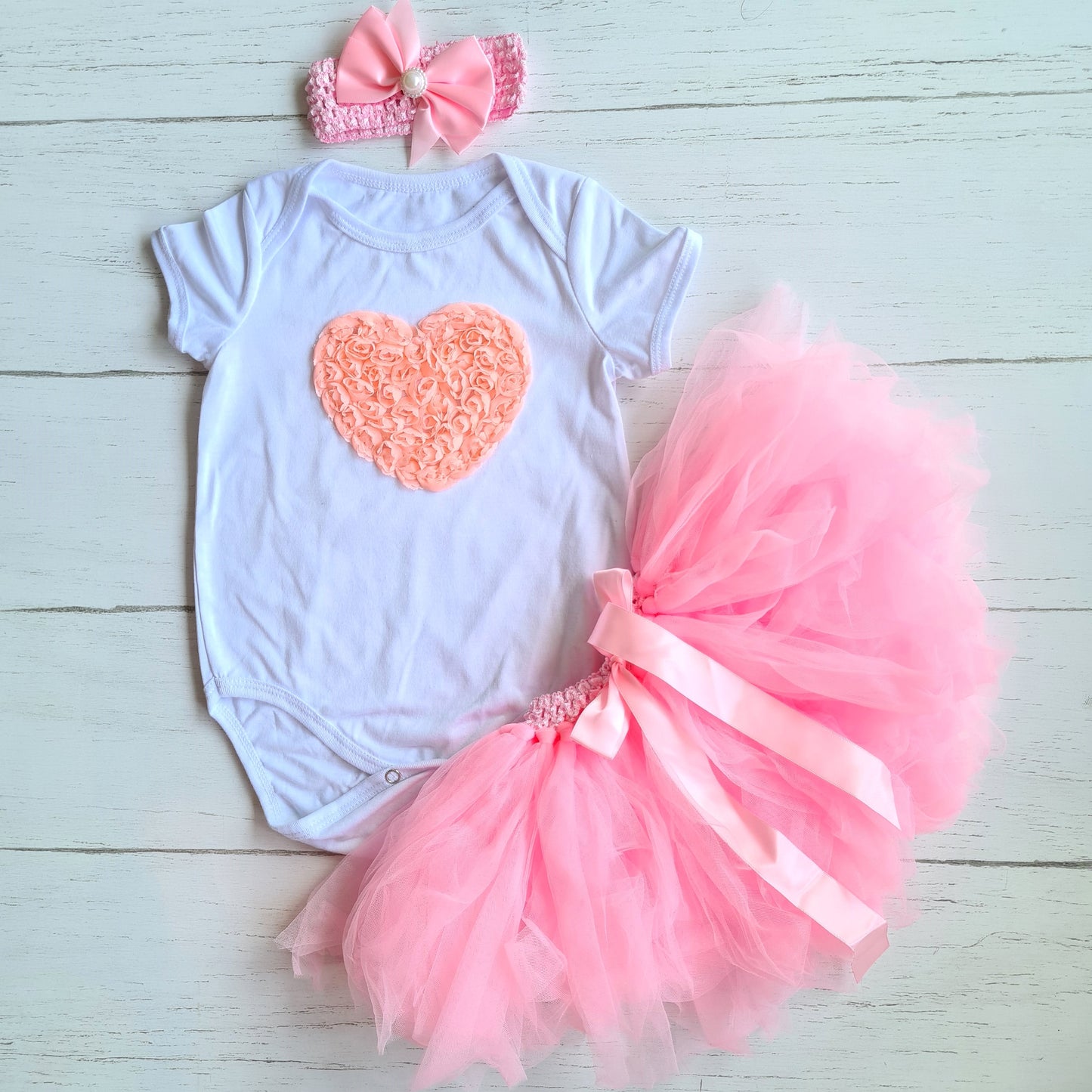 Conjunto tutu rosa niña