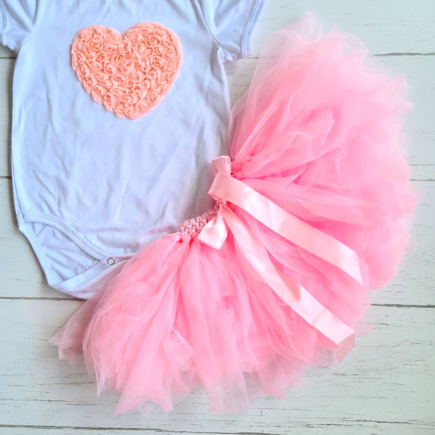Conjunto tutu rosa niña