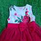 Vestido para niña - Modelito fucsia floreado